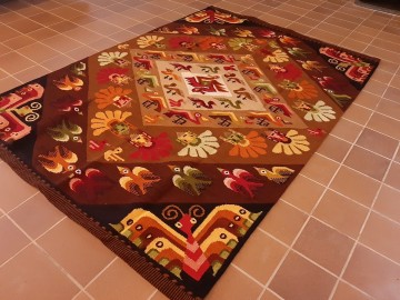 Peruaanse tapijt Inca handgeknoopt vloerkleed 170 x 240 cm