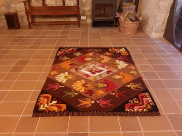 woven area rug