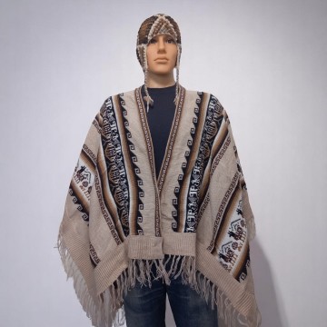 Alpaca poncho 71
