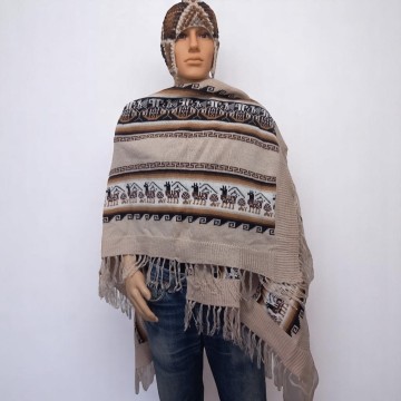 Alpaca poncho 72