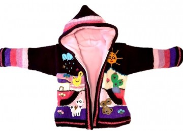 Ametyst gebreide jas