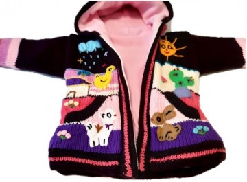 Ametyst kinder jacke