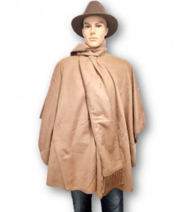 Beige poncho
