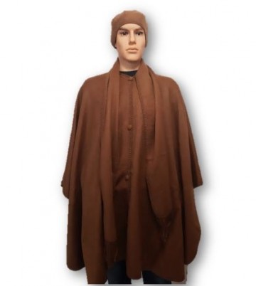 Camel alpacawol poncho 0