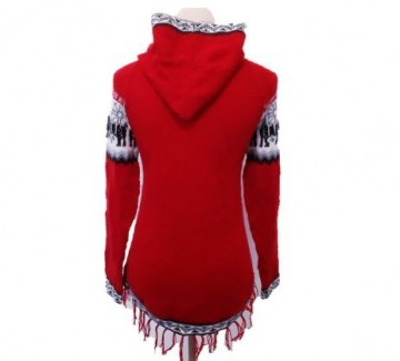 Dames alpacawol rode pullover