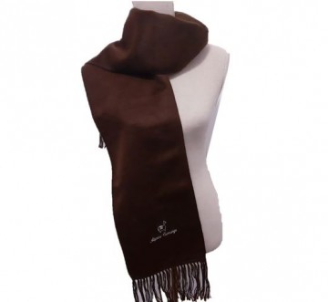 Donker bruin alpaca wol sjaal