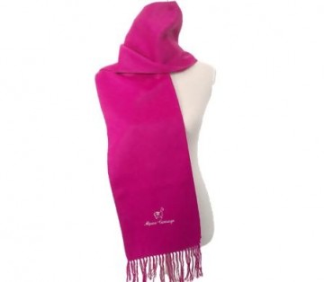 Fuchsia alpaca wol sjaal