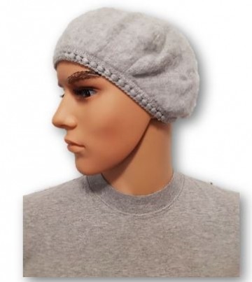 Gray alpaca beret
