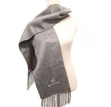 Grijze alpaca wol scarf