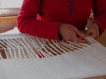 Handgeweven babyalpaca sjaal