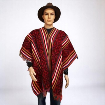 Heren poncho 26