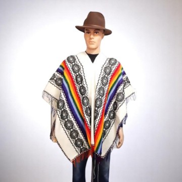 Heren poncho 28