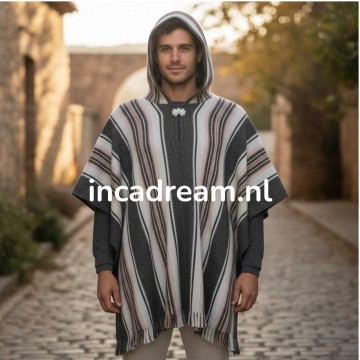 Heren poncho 29