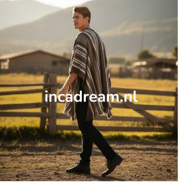 Heren poncho 33