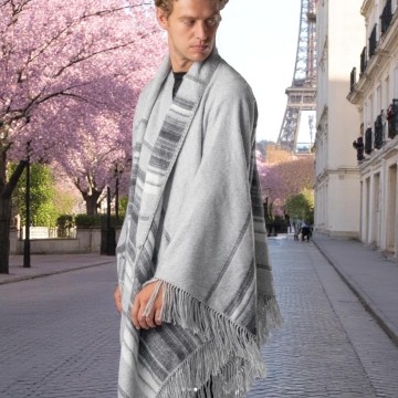 Heren poncho 47