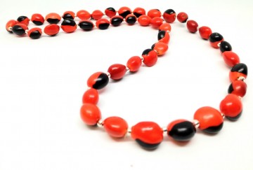 Huayruro natuur sieraden ketting