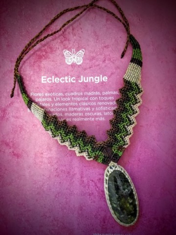 Morning soul macrame necklace