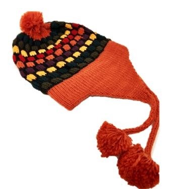 Orange alpaca muts 0