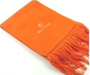 Orange alpaca scarf