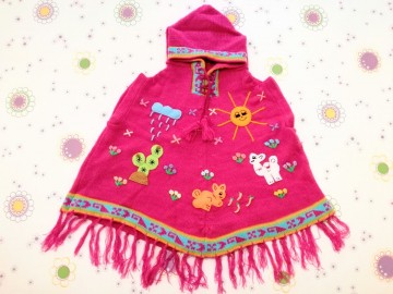 Peru meisje poncho