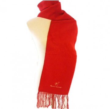 Rode alpaca sjaal