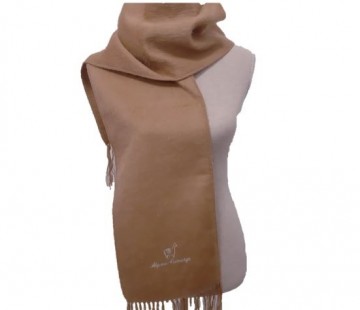 Taupe alpaca scarf
