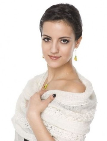 Witte alpacawol sjaal