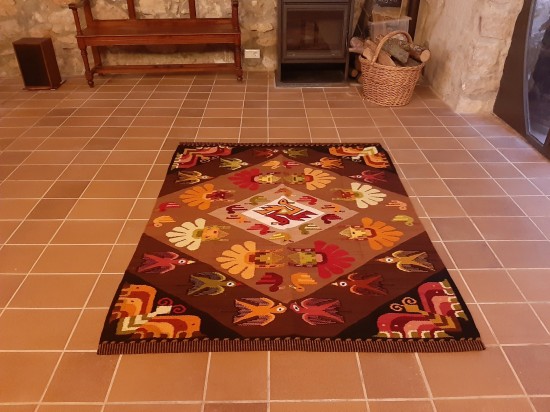 woven area rug