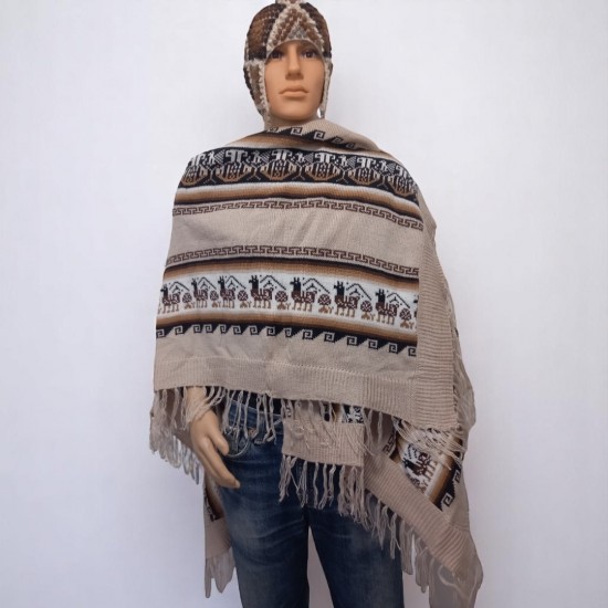 Alpaca poncho 72