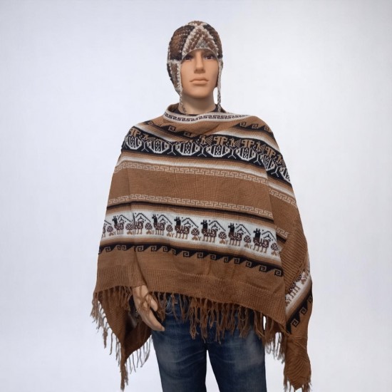 Alpaca poncho 74