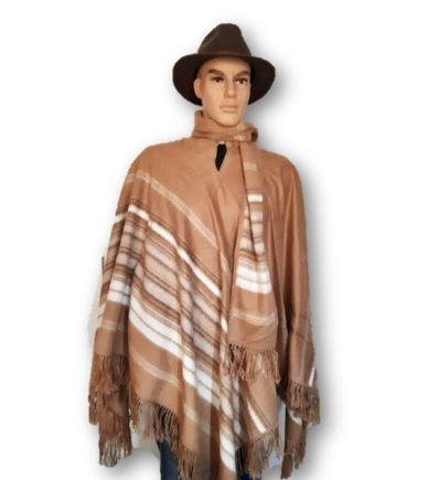 Alpaca wol poncho