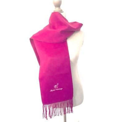 Alpacawol sjaal fuchsia