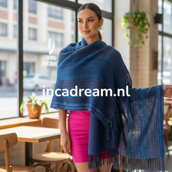 Baby alpaca shawl 26