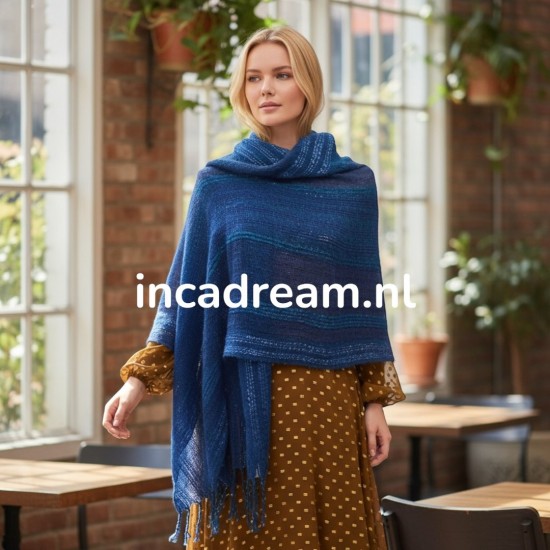 Baby alpaca shawl 38