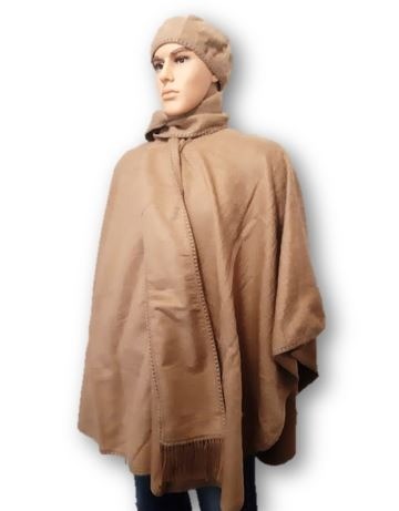 Beige alpaca cape 0