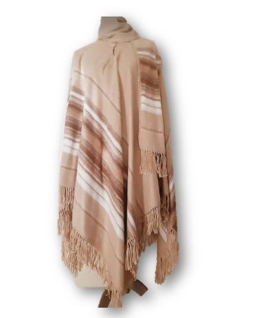 Beige alpaca cape