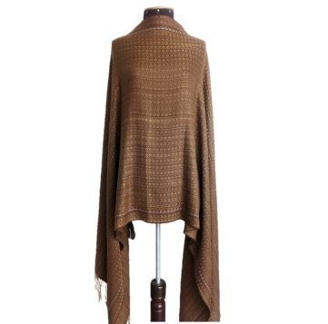 Blocking alpaca scarf