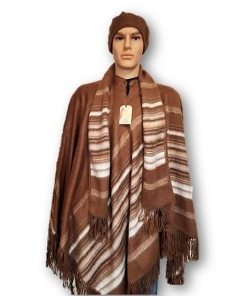 Camel alpaca poncho