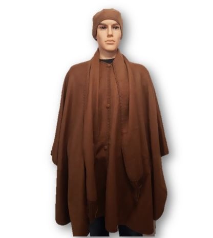 Camel alpacawol poncho 0