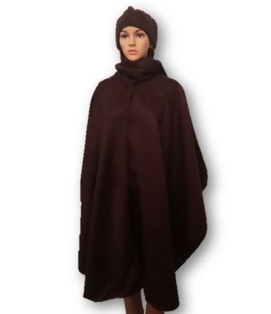 Chocolade alpaca cape