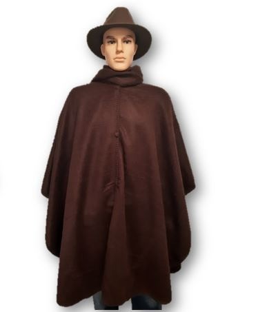 Chocolade heren poncho