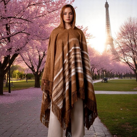 Dames alpaca poncho 14