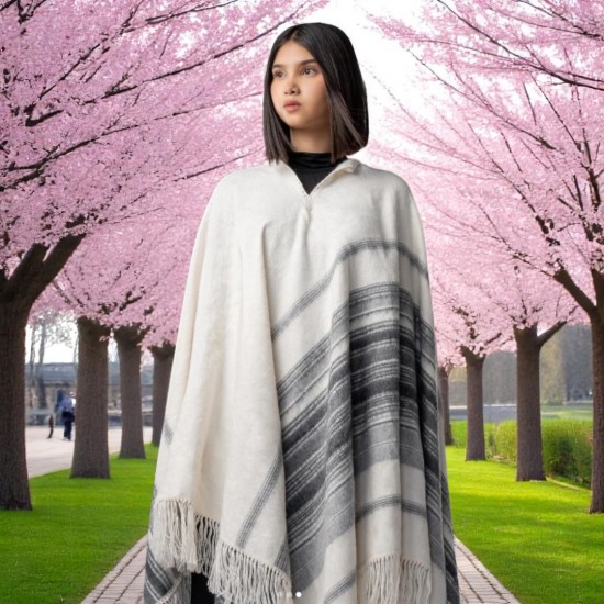 Dames alpaca poncho 36