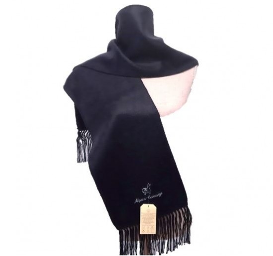 Dark blue alpaca scarve