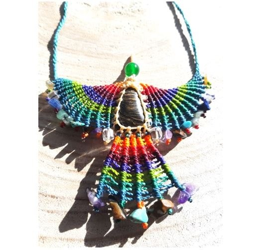 Eagle macrame jewelry
