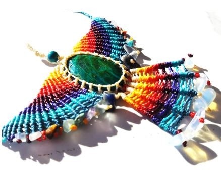 Eagle necklace chrysocolla