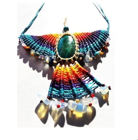 Eagle necklace gemstone 0