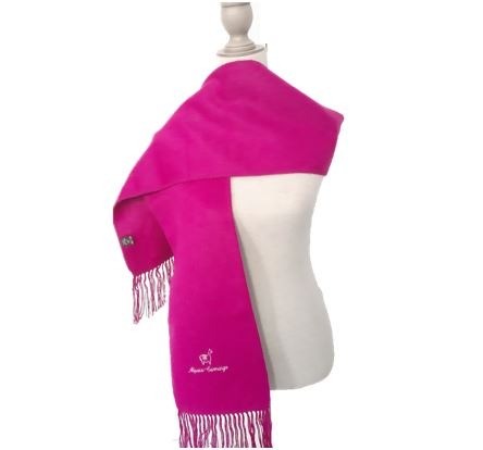Fuchsia alpaca scarve
