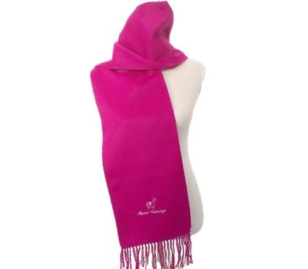 Fuchsia alpaca wol sjaal