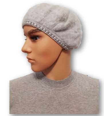 Gray alpaca beret
